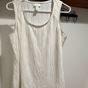 NWOT Chico’s tank top - cream / gold - size Medium